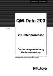 Mitutoyo QM-Data 200 Bedienungsanleitung