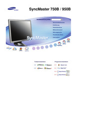 Samsung SyncMaster 750B Bedienungsanleitung