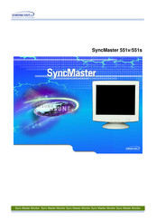 Samsung SyncMaster 551v Bedienungsanleitung
