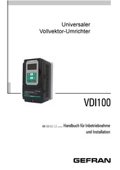 gefran VDI100 Handbuch Für Inbetriebnahme Und Installation