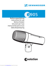 Sennheiser e905 Bedienungsanleitung