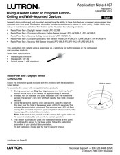 Lutron LRFX-OCR2B-P Handbuch