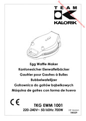 Team Kalorik TKG EWM 1001 Gebrauchsanleitung