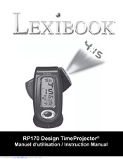 LEXIBOOK RP170 Design TimeProjector Bedienungsanleitung