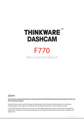 Thinkware F770 Benutzerhandbuch
