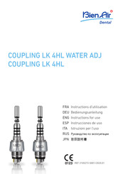 Bien Air COUPLING LK 4HL WATER ADJ Bedienungsanleitung
