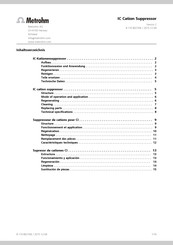 Metrohm MSM-HC C Handbuch