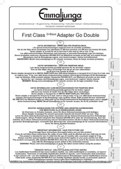 Emmaljunga First Class 0+Base Adapter Go Double Gebrauchsanweisung