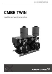 Grundfos CMBE TWIN serie Montage- Und Betriebsanleitung