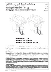 BEKOMAT 12 Installation Und Betriebsanleitung