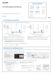 TP-Link TD-W8970B Schnellinstallationsanleitung