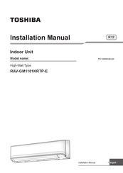 Toshiba RAV-GM1101KRTP-E Installationshandbuch