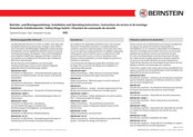 Bernstein SHS-SR Betriebs- Und Montageanleitung