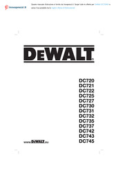 DeWalt DC730 Bersetzt Von Den Originalanweisungen