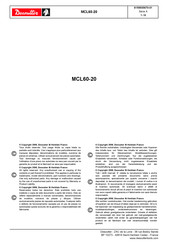 Desoutter MCL60-20 Technisches Handbuch