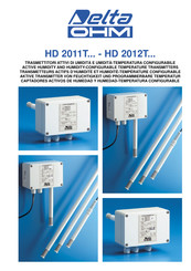 Delta OHM HD 2011T serie Handbuch