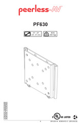 peerless-AV PF630 Installationsanleitung