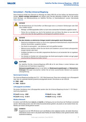 Vallox ValloFlex Schnellstartanleitung