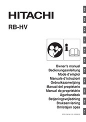 Hitachi RB-HV Bedienungsanleitung