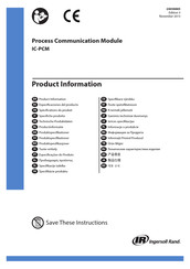 Ingersoll-Rand IC-PCM-2-EU Technische Produktdaten