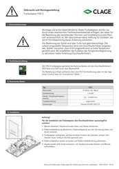 clage FX3 Gebrauchs- Und Montageanleitung