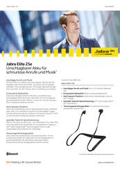Jabra Elite 25e Kurzanleitung