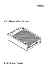 Axis M7104 Installationsanleitung