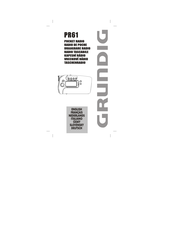 Grundig PR61 Handbuch