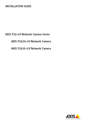 Axis P3224-LV Mk II Installationsanleitung