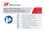 Allied Vision Alvium CSI-2 Anleitung Zum Sicheren Gebrauch