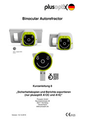 PLUSOPTIX A16 Kurzanleitung