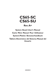 DFI CS65-SC Benutzerhandbuch