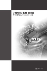 MSI 785GTM-E45 Serie Bedienungsanleitung