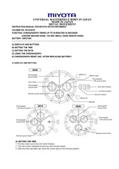 Miyota 6S10 Bedienungsanleitung