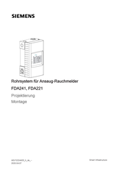 Siemens FDA221 Projektierung, Montage