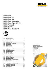 REMS Tiger pneumatic Betriebsanleitung