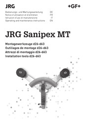 JRG Sanipex MT Bedienungs- Und Wartungsanleitung