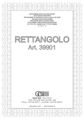 Gessi RETTANGOLO 39901 Handbuch
