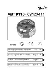 Danfoss MBT 9110 Bedienungsanleitung