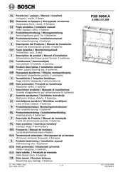 Bosch PSB 0004 A Produktbeschreibung / Montageanleitung