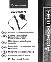 Motorola MDJMMN4073 Bedienungsanleitung