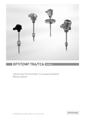 KROHNE OPTITEMP TRA-P14 Handbuch