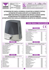 Cardin Elettronica 24Vdc Motors 100/SL324EBSB Handbuch