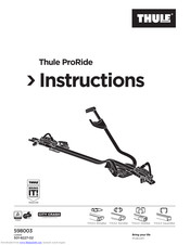 Thule ProRide Bedienungsanleitung