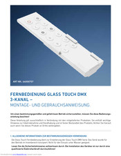Barthelme Glass Touch DMX Montage- Und Gebrauchsanweisung