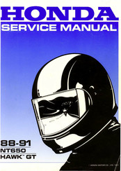 Honda 88-91 NT650 HAWK GT Serviceanleitung