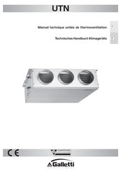 Galletti UTN 22ADF Technisches Handbuch