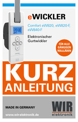 WIR elektronik eWickler Comfort eW820-F Kurzanleitung