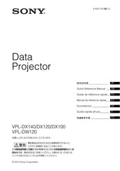 Sony VPL-DX140 Kurzreferenz