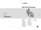 Bosch GCB 18V-63 Professional Originalbetriebsanleitung